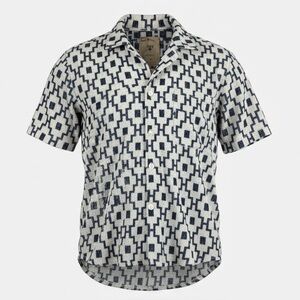 OAS Blue Machu Terry Shirt Men’s Medium NWT